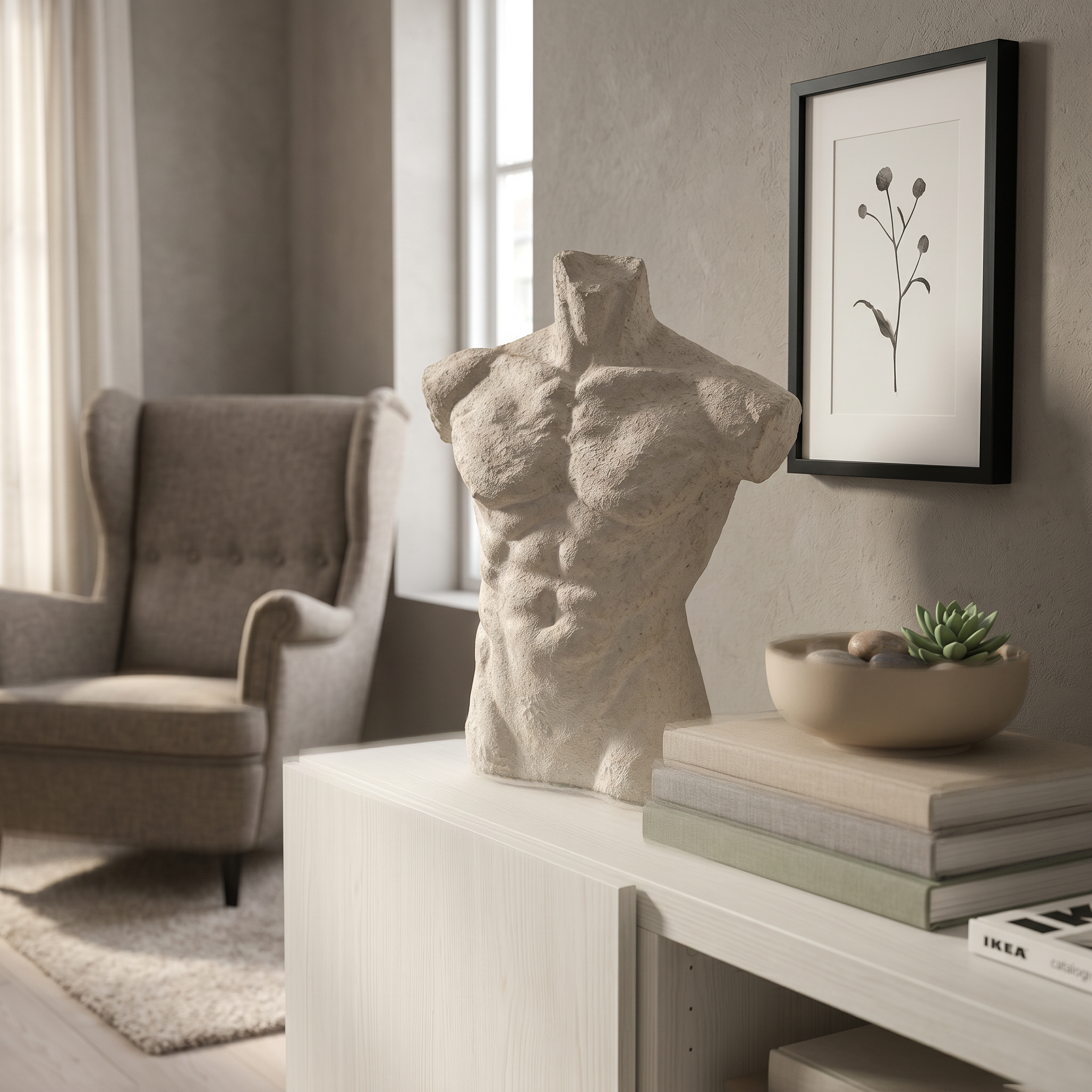 Classical Male Torso Sculpture